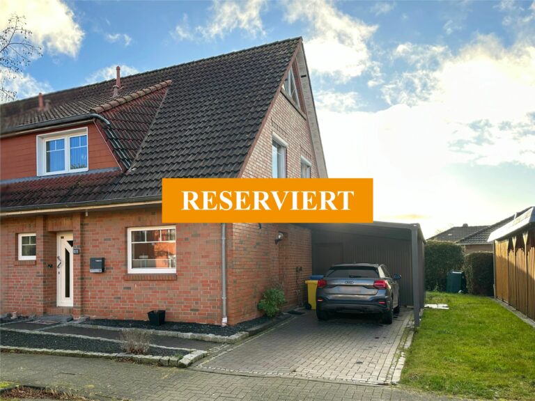 *RESERVIERT* Moderne Doppelhaushälfte in Emden - Einziehen und Wohlfühlen!